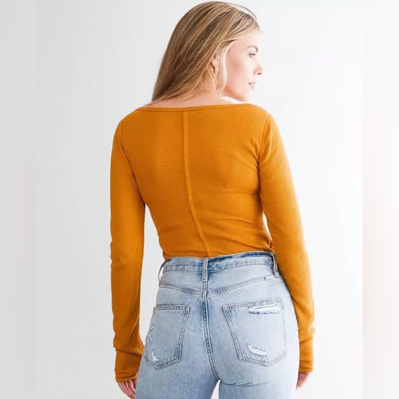 NWT Free People Sloane Bodysuit in Amber, Various Sizes - Picture 4 of 14